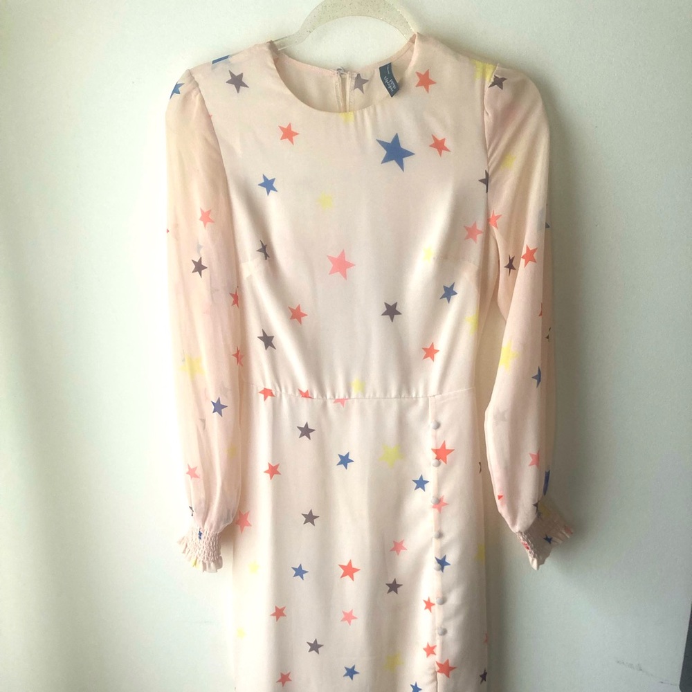 (SOLD) Star Patterned Long Sleeve Dress